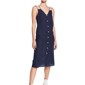 EVIDNT - Strappy Button-Down Maxi Dress